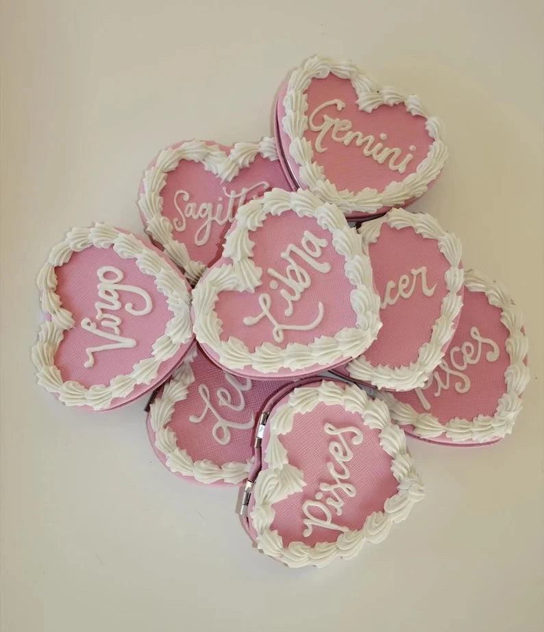 
                  
                    Compact Mirror - Hand Crafted Piping Zodiac Signs
                  
                